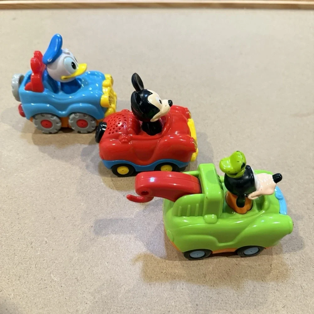 VTech Go! Go!‎ Smart Wheels Disney Goofy Tow Truck Mickey Convertible Donald SUV